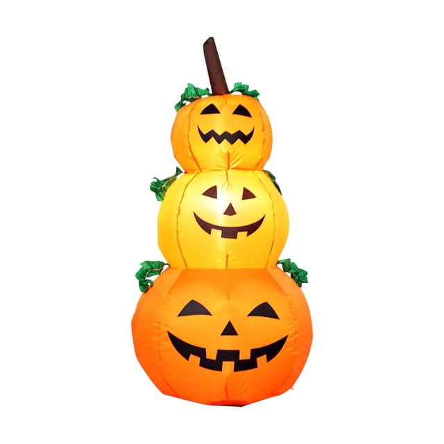 Calabaza Inflables de Halloween Calabazas de 4 pies LED Inflable de terror Leyfeng Inflables