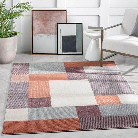Well Woven Sydney Wilma Medalllion Blush Grey 5 3 x 7 3 Area Rug