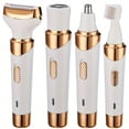 thumbnail image 1 of QJUHUNG Kit de Rasoir pour Femmes Rechargeable USB 4-en-1 Épilation Portable Sûre pour Visage Jambes et Plus, 1 of 1