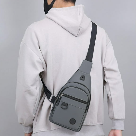 EGYMEN Chest Bag, Men's Small Backpack, Casual Crossbody Bag, Waterproof Shoulder Bag for Travel and Daily Use