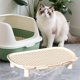 thumbnail image 1 of Tapete para de gatos de interior, protección para el suelo, taburete de pedal reutilizable de doble capa para interiores, bandeja recogedora blanco, 1 of 7
