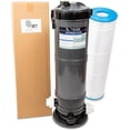 thumbnail image 1 of Cartridge Filter and Pressure Gauge with Union Fittings for Swimming Pool 120SF, 1 of 7