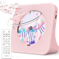thumbnail image 1 of MesaSe CD Player Portable Bluetooth Desktop 4000mAh Rechargeable CD Player with Remote Control for Home CD Player with Timer HiFi Speakers Dust Cover LCD Screen Display FM Radio-Blue, 1 of 7