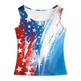 thumbnail image 4 of WUANDIXFA Girls Tank Tops 4th of July Tank Non See Through Top Double Lined Tank Summer Tank Top,Sky Blue,7-8 Years, 4 of 5