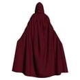 thumbnail image 5 of WHEANG Women Cape Shawl Halloween Hooded Cloak Lightweight Party Cape Shawl Accessory for Halloween Dress‑up Daily Layering L Red, 5 of 5