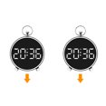 thumbnail image 2 of EastVita LED Electronic Clock, Digital Alarm Clock with 4-Level Adjustable Brightness Dimmer, 5 Alarm Modes, USB and Battery Powered Digital Display Clock for Kids, Elders, 2 of 8