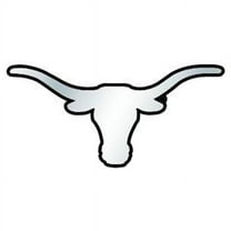Fanmats 60321 Texas Longhorns Molded Chrome Plastic Emblem Longhorn Primary Logo