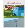thumbnail image 7 of Foldable Dog Pool - Extra Large 71" x 39" x 12" Hard Plastic Portable Pet Bath Tub with Non-Slip & Reinforced Stability, Collapsible Design for Indoor Outdoor Backyard Use (Blue), 7 of 7