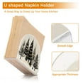 thumbnail image 5 of Yayeee Napkin Holder for Table Kitchen Paper Tissue Organization, Hand Drawn Christmas Trees, 5 of 8