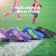 kids purple soccer cleats