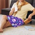 thumbnail image 3 of KLL colorful mushroom Skull rainbow for Men's 1-Pack Shorts,Sleep Pajama Shorts for Men Soft Pj Shorts Men's Pajama Bottoms Sleepwear -3X-Large, 3 of 7