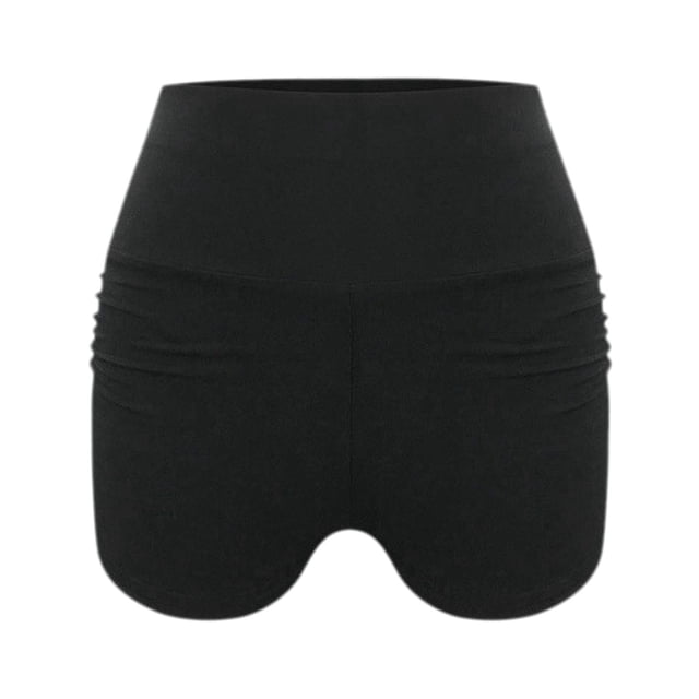 Pantalones cortos de yoga Yuyangstore mujer cintura alta Negro M