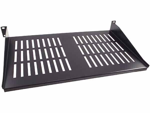 CNAweb 1U 19-Inch Vented Rackmount Shelf for Network Cabinet Rack 11 ...