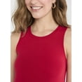 thumbnail image 3 of Time and Tru Women's Sleeveless Knit Swing Dress, Sizes XS-XXXL, 3 of 4