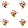 thumbnail image 3 of Bearachild Ramo de flores artificiales de 15 cabezas, capullos de rosas falsos realistas, ramo decorativo para el hogar, oficina, fiesta de boda Type8 NO8 Bearachild CBP123331, 3 of 4