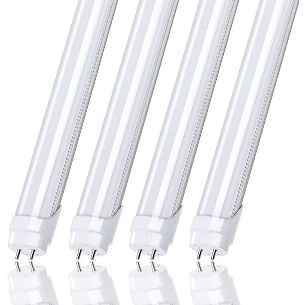 T8 4ft LED Light Bulbs 22W Fluorescent Tube,6000K Cool White,Frosted,4Pack