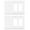 White, variant on Wall Plate Midsize Decorator/Rocker, Black,2 Gang(10-Pack)