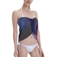 thumbnail image 3 of Women'S Beach Cover Up Short Sarong Dress Space Galaxy Wrap Chiffon Shawl, 3 of 7