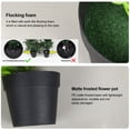 thumbnail image 4 of Plantas artificiales artificiales en macetas, plantas en macetas verdes para el hogar, oficina, escritorio, ventana, baño, dormitorio, exterior, interior, 4 of 5