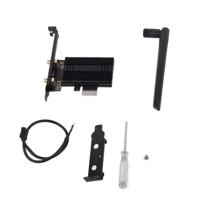 Tarjeta WiFi 6E AX210 PCIe WiFi Bluetooth 5,3 con disipador de calor 2 antenas 6GHz 5,8GHz 2,4GHz adaptador de red inalámbrico para Windows 10 11