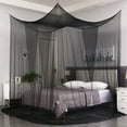 thumbnail image 3 of Bed Cover, Full Bed Curtain, Courtyard Mosquito Net Curtain, Indoor and Outdoor Mosquito Net, Gothic Black Bed Cover, Halloween Decorative Mesh Canopy Curtain, 3 of 9