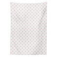 thumbnail image 3 of Ambesonne Pink Polka Dots Tablecloth Rectangular Table Cover, Girl Like Feminine, 60"x90", Pale Pink White, 3 of 4