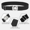 thumbnail image 2 of Womens Invisible Belt Comfortable Elastic Adjustable No Show Web Belt Metal Buckle Belt, 2 of 9