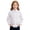 0#-White366, variant on Kiijoy Toddler Girls Long Sleeve Dress Shirt Formal Classic Solid Button Down Shirt Top