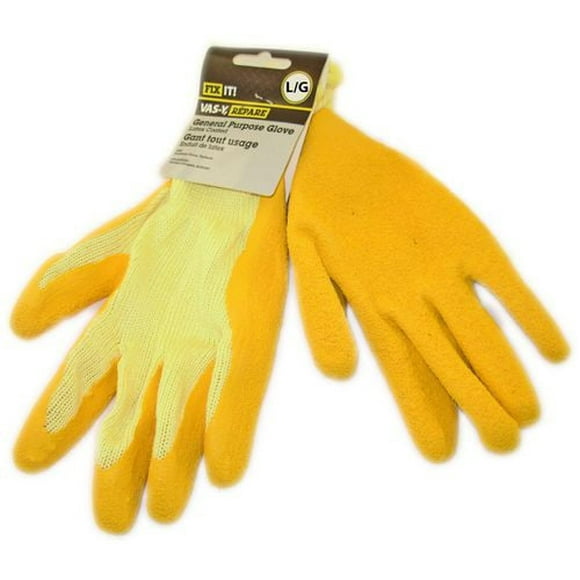 Gants tout usage enduits de latex, Grands