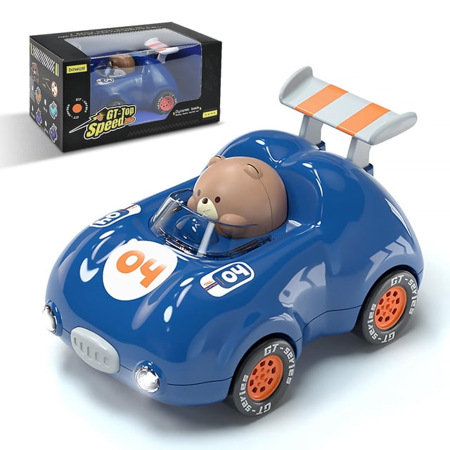 Auto de juguete CDDZSW con luces y retroceso para niños pequeños de 1 a 3 años