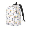 thumbnail image 1 of Disketp Hot Air Balloon print Canvas Backpack Lightweight Travel Daypack Student Rucksack Laptop Backpack-Medium, 1 of 5