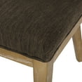 thumbnail image 4 of GDF Studio Boise Contemporary Fabric Upholstered Wood Dining Chairs, Set of 2, Brown and Weathered Natural, 4 of 8