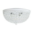 thumbnail image 3 of Lalia Home Crystal Glam 2 Light Ceiling Flush Mount White, 3 of 8