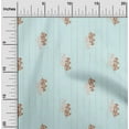 thumbnail image 1 of oneOone Organic Cotton Voile Fabric Stripe & Floral Artistic Print Fabric BTY 42 Inch Wide, 1 of 4