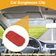 thumbnail image 2 of Clip para gafas de sol de coche Unique Bargains, soporte universal para gafas de sol en el parasol, PU de cuero rojo, 2 of 7