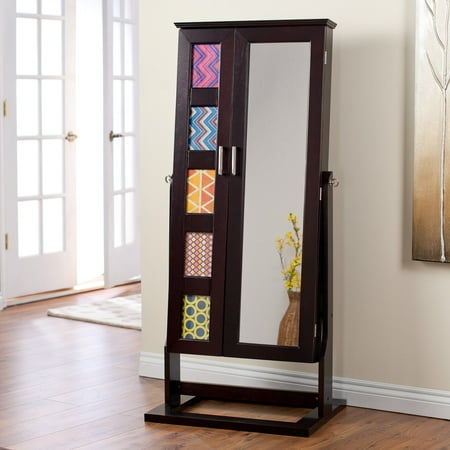 Belham Living Photo Frames Jewelry Armoire Cheval Mirror - Espresso