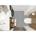thumbnail image 2 of Garland Rug Gramercy Washable Polypropylene Silver Bathroom Carpet, 6' x 9', 2 of 7
