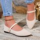 thumbnail image 4 of Zapatos Casuales para Mujeres de Moda Primavera Y Verano Versátil Tamaño Grande un Botón Punteado Dedo Del Pie Tacón Bajo Zapatos de Verano Casuales Elegantes para Mujeres, 4 of 8