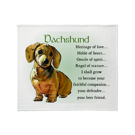 CafePress - Dachshund Puppy Throw Blanket - Soft Fleece Throw Blanket, 50"x60" for All Ages
