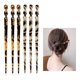 thumbnail image 1 of Paquete de 6 palillos para el cabello de acetato, palillos para el cabello con estampado de leopardo, horquillas de concha de tortuga, palillos, pinza para el cabello, juego de accesorios para mujeres, 1 of 5