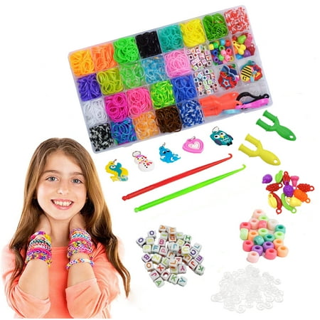 Rubber Band Bracelet Kit, Loom Bands for Bracelet Making Kit, Toys for Girls 6 7 8 9 10 Year Old