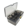 thumbnail image 2 of Toystoory Caja de aparejos de pesca, cajas de almacenamiento con tapa de una sola hebilla, engrosada, multiusos, pieza extraíble, accesorio de Pescar, 2 of 6