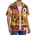 thumbnail image 2 of Kdxio Men'S Hawaiian Shirt For Men Short Sleeve Shirt Happy Halloween 4 Summer Casual Holiday Beach Button Down T-Shirts, 2 of 5