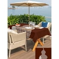thumbnail image 5 of Outdoor Tablecloth with Umbrella Hole for Patio/Picnic/Party/Camping, Red Brown Gourd Waterproof Table Cloth Rectangle Table Cover Washable, Modern Abstract Art Geometric (52"x 70"), 5 of 9