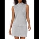 thumbnail image 2 of Conjuntos de Falda de 2 Piezas para Mujer, Conjuntos de Verano para Vacaciones en la Playa, Blusas de Cuello Alto, Falda de Tenis, Conjuntos de Estar por Casa. Gris L, 2 of 8