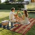 thumbnail image 4 of Outdoor Rug 6x9 ft Vintage USA American Flag Waterproof Outdoor Patio Rug Mat Non Slip Outside Area Rugs Carpet for RV,Camping,Porch,Deck,Pool,Balconybackyard,Patriotic Star Stripes, 4 of 9