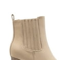 thumbnail image 5 of BURUDANI Women Pointed-Toe Chunky Block-Heel Ankle Booties Fall Short Boots, 5 of 7