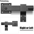 thumbnail image 4 of LAJIAOZ Heavy Duty 6" Barn Door Gate Flip Latch Lock, Study Metal Gate Latch for Outdoor Fence, Shed, Farm Gate, Sliding Barn Door, Provides Extra Security & Privacy, Easy Installation, Black, 2PCS, 4 of 8