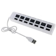 thumbnail image 2 of Hub USB de 4/7 puertos de alta velocidad, interruptor de encendido / apagado, expansor, PC, portátil, portátil, convertidor múltiple, adaptador divisor Sweethay DZ4096-02B, 2 of 2
