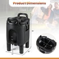 thumbnail image 3 of Costway 2.6 Gal Insulated Beverage Dispenser with Handles & Two-Stage Faucet for Catering, 3 of 10